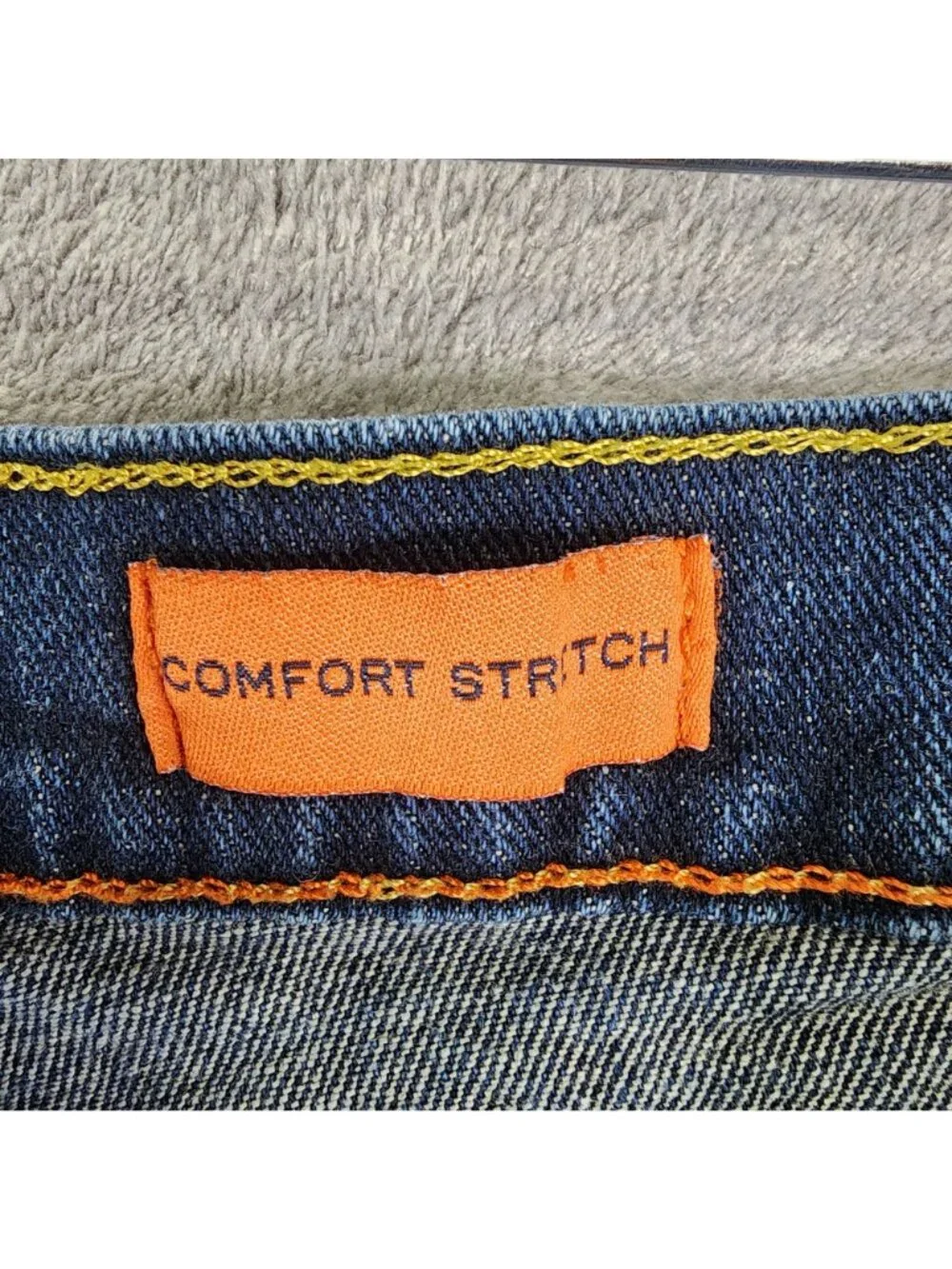 Mens St John's Bay Blue Denim Shorts Comfort Stretch 11